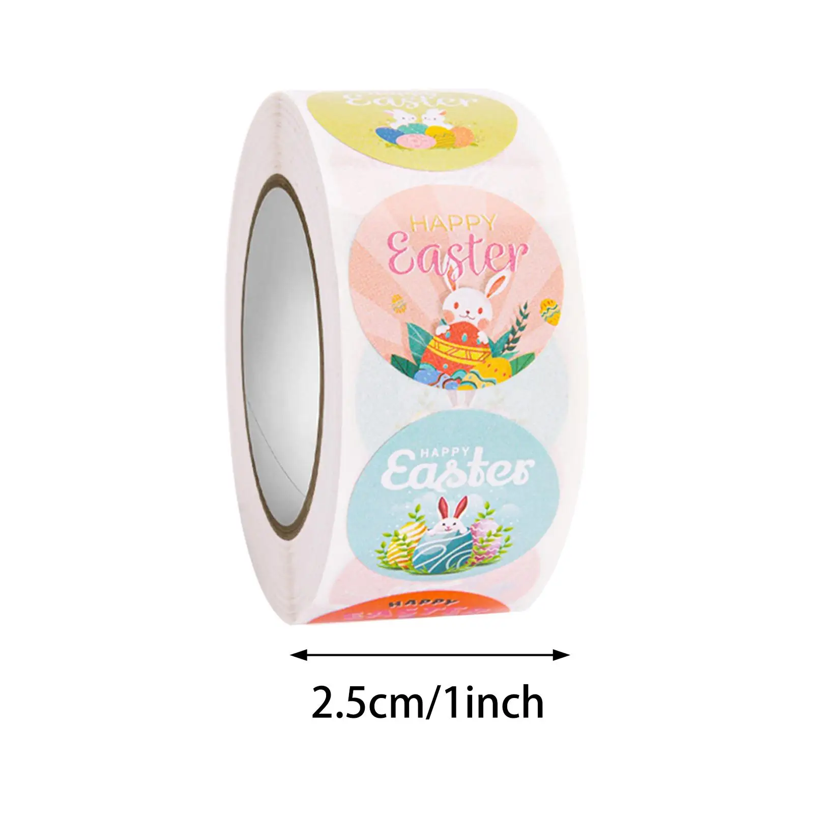 2X 500Pcs Easter Stickers Paper Tags for Festival Present Package