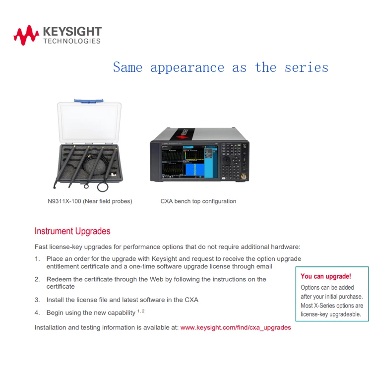 Analizator sygnału N9000B CXA 9 kHz do 26.5 GHz analizator sygnału parametr Keysight RF wyposażenie testowe