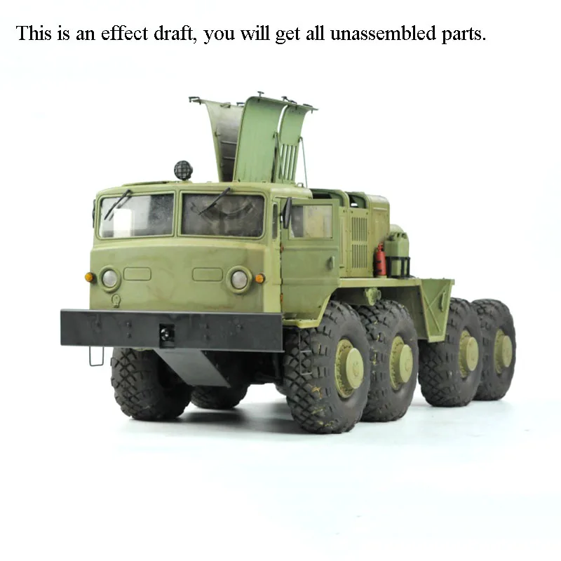 CROSS 1/12 RC BC8A Mammoth 8*8 Off-Road Car Military Truck KIT Motor Light Sound Unassembled Toys Gifts for Boys Model TH11099