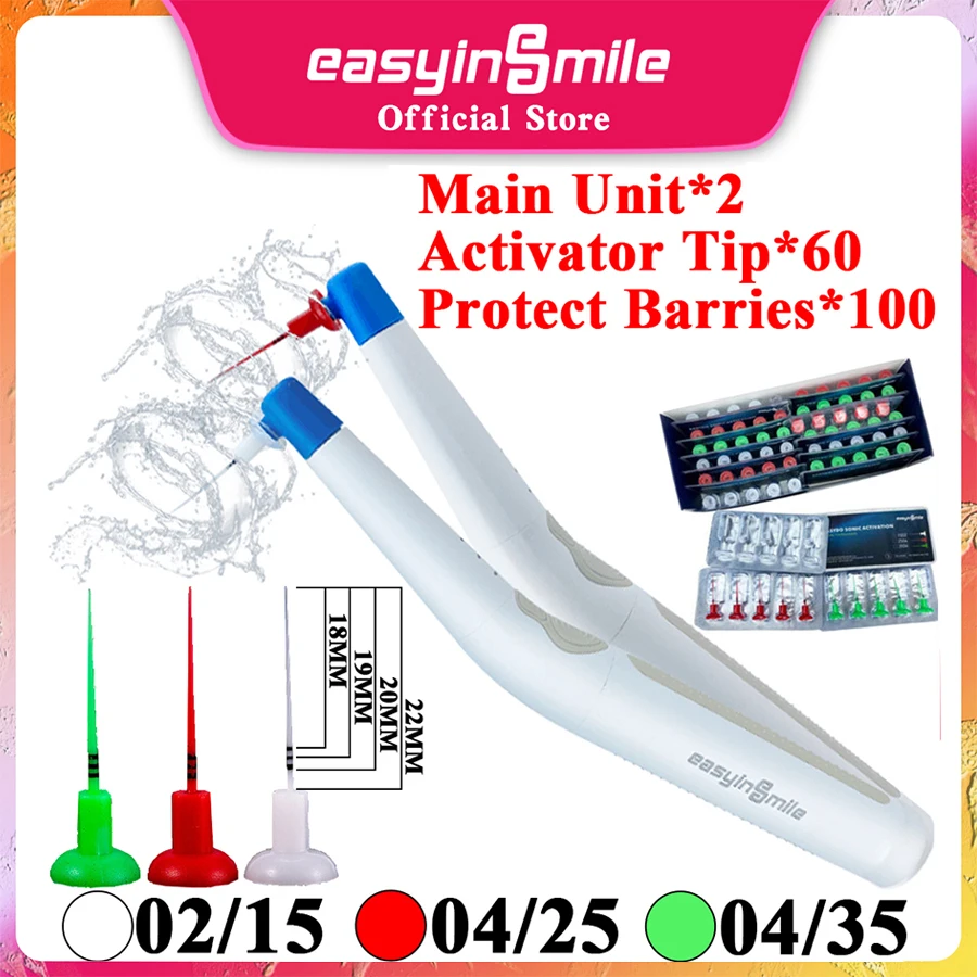 Dental Endo Sonic Activator Tips EASYINSMILE  Irrigator Needle Files for Endodontic Root Canal 3D Cleaning Never Break