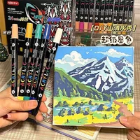 Professional Art Use 48-Color Acrylic Paint Markers, Dual-Tip Fine and Brush Tip Pens, Suitable for Stone, Wood, Calligraphy 4