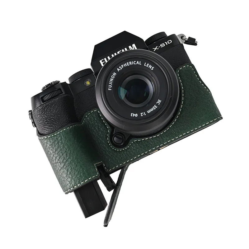 Pu Leather Camera Case Half Case Body For Fujifilm XS10