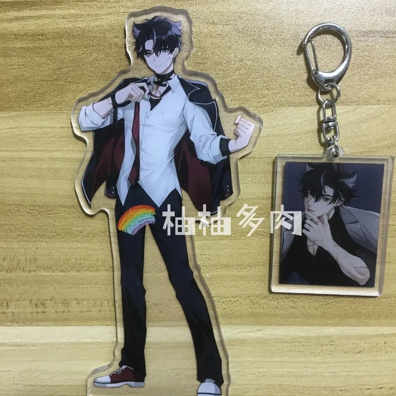 Hot Anime Game Impact Fontaine Figure Strong/Muscles Wriothesley Acrylic Stand Model Plate Desk Decor Standing Sign Fans Gift