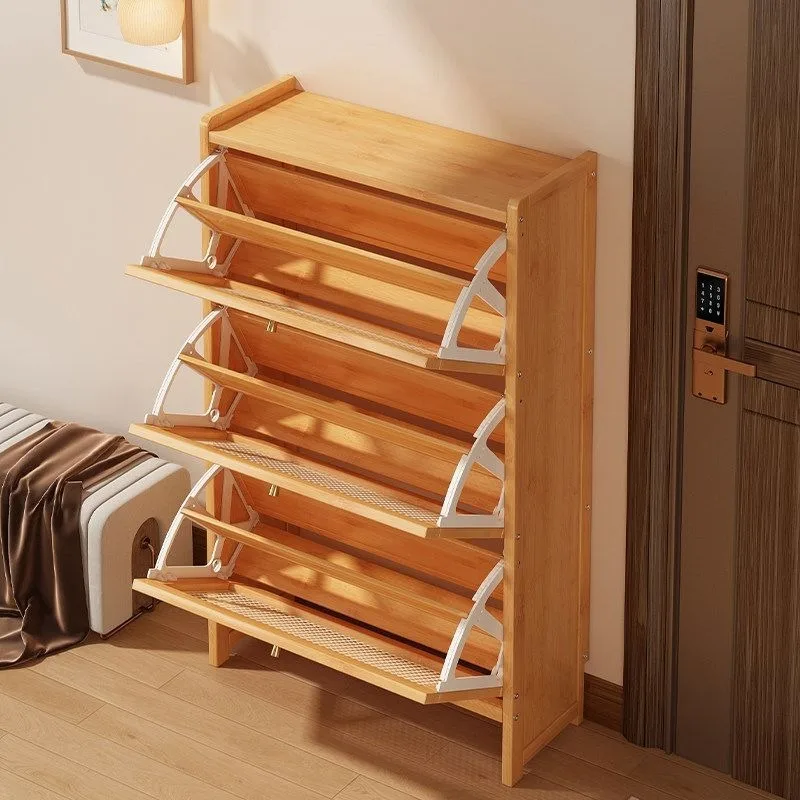 ultra-thin shoe rack, home door tipping bucket shoe cabinet, home entrance cabinet, integrated simple and large-capacity shoe