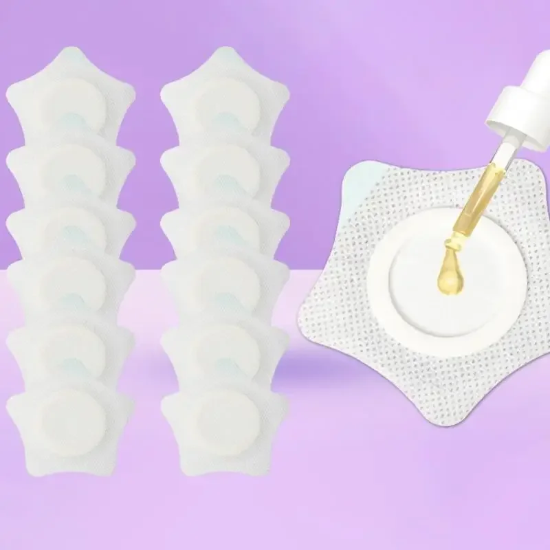 

30 шт. одноразовые нашивки для пупка с касторовым маслом, дышащие нетканые наклейки для пупка, удобная посадка (без масла)