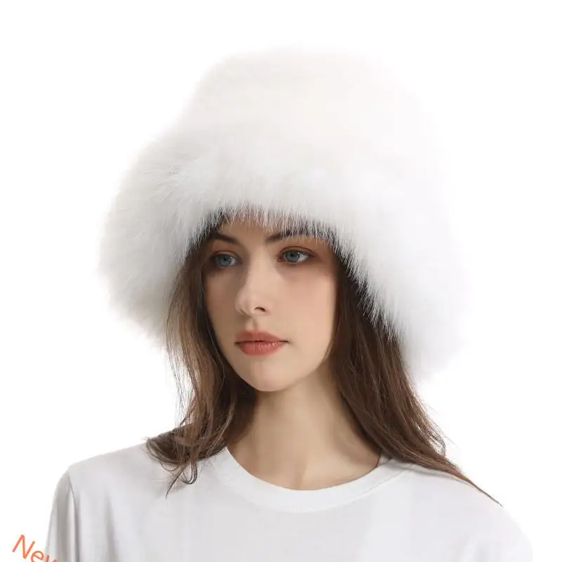 

Женская плюшевая шляпа-ведро, женская уличная рыбацкая кепка для путешествий, катания на лыжах и езды на велосипеде LXAD