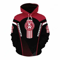 Kenworth-Sudadera con capucha de Anime para hombre y mujer, ropa informal con estampado 3D, Jersey Harajuku de gran tamaño con cremallera