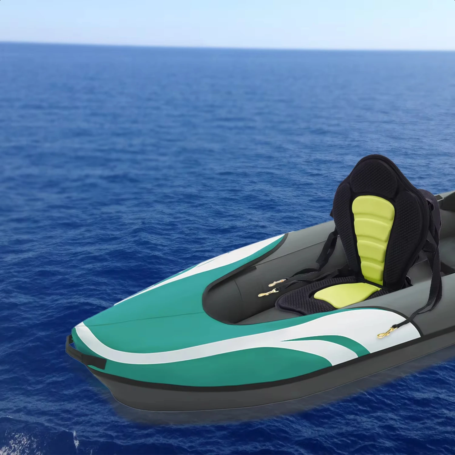 Padded Kayak Seat Fishing Boat Seat with   Canoe Board /Surfboardseat Paddle Easy to Install Adjustable and Light