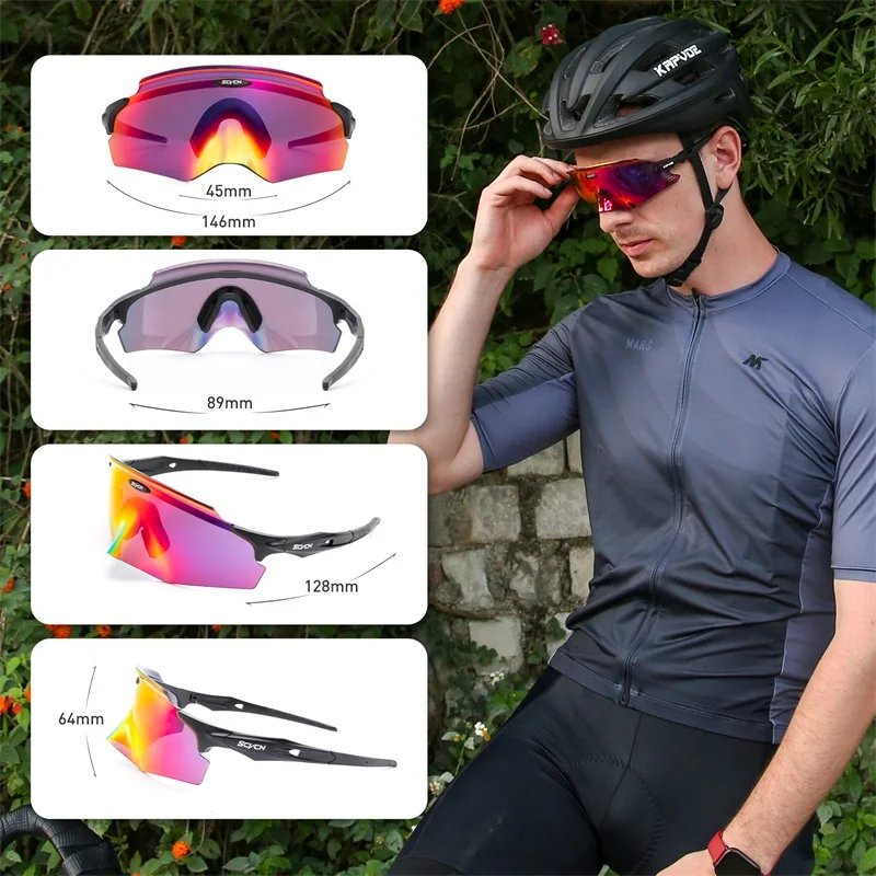 New Fashion Cycling Sunglasses Men Women Outdoor Sports Riding Runing Drving Protection Goggles Bike Bicycle Glasses HD Lens