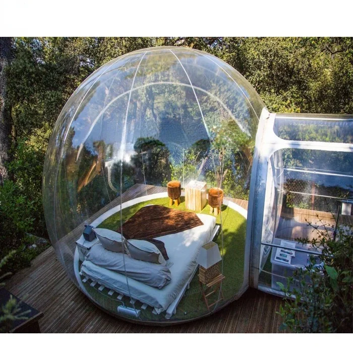 Factory cheap inflatable clear bubble tent for camping under the stars