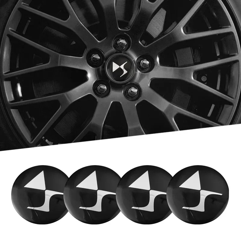 

56mm Car Wheel Center Hub Cap Rim Cover Emblem Wheel Trim decal Stickers For DS SPIRIT DS2 DS3 DS4 DS5 DS6 DS7 Auto accessories