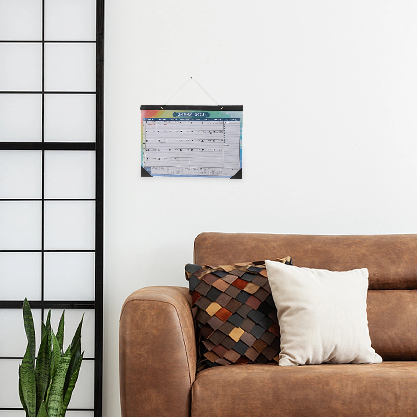 

English Calendar Month Calendars Home 2024 Monthly Desktop Wall Hanging Decorate