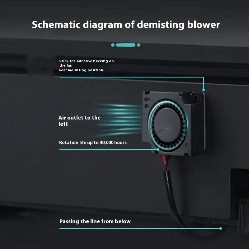 【U】For Xiaomi Mijia Smart Aquarium Fan DC 5V 0.35A Fish Tank Demisting Fan Accessories