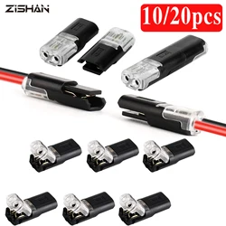 10pcs 2pin Pluggable Wire Connector Quick Splice Electrical Cable Crimp Terminals for Wires Wiring 22-20AWG LED Car Connectors