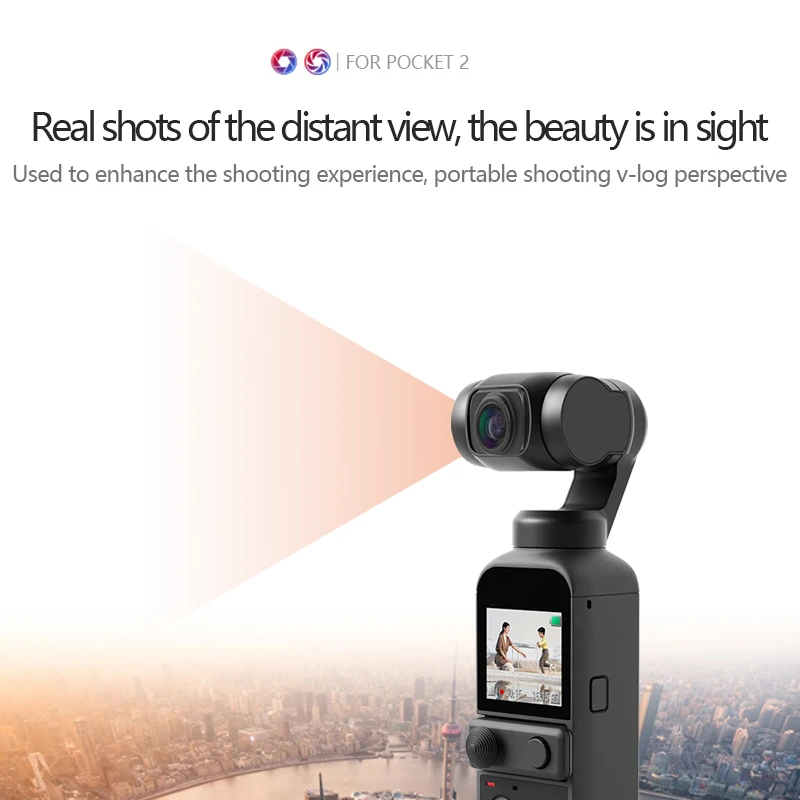 For DJI OSMO Pocket Wide Angle Lens Gimbal Accessories Magnetic Wide Angle Camera Lens Filter For Pocket 2 Accessories