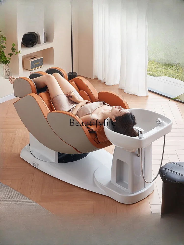 

Intelligent Electric Massage Couch Scalp Care Hair Care Chair Multifunctional Rotating Integrated Shampoo Chair