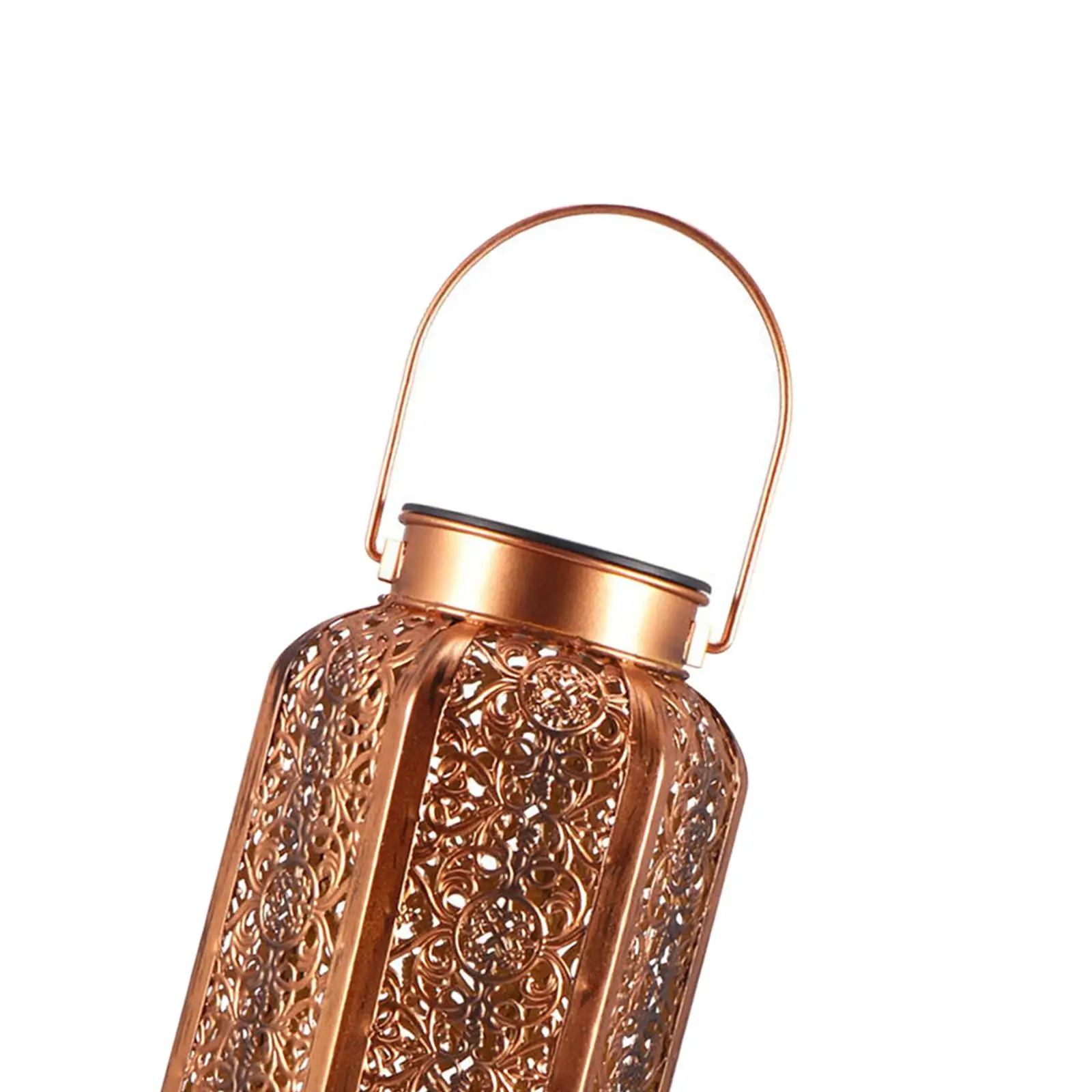 Solar Lantern LED Decorative with Handle Table Lights Lamp for Fence Tree