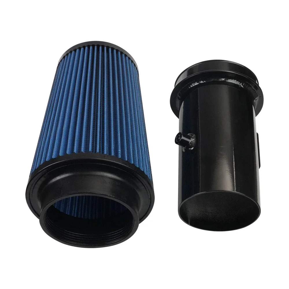 Kit in alluminio per sistema di aspirazione aria fredda per Ford F-250 F-350 F-450 08-10 6.4l con filtro dell'aria Powerstroke Diesel