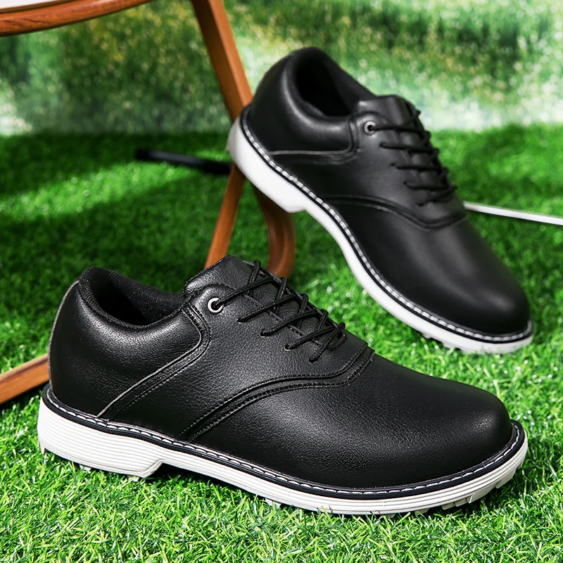 Mens Golf Shoes Professional Lightweight Golf Shoes Outdoor Golf Trainers Athletic Shoes Branded High-end Shoes