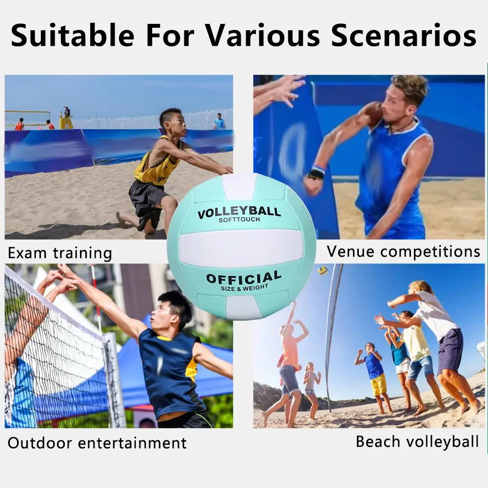 Volleyball Training Soft Volleyball Indoor Beach Game Training Ball,No. 5 Ball Volleyball Training Volleyball Accessory