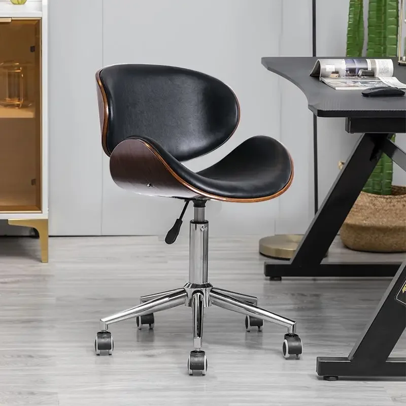 كراسي مكتب جلدية مع مصاعد دوارة وكراسي كمبيوتر وكراسي رياضية إلكترونية منزلية، مريحة ومتينة