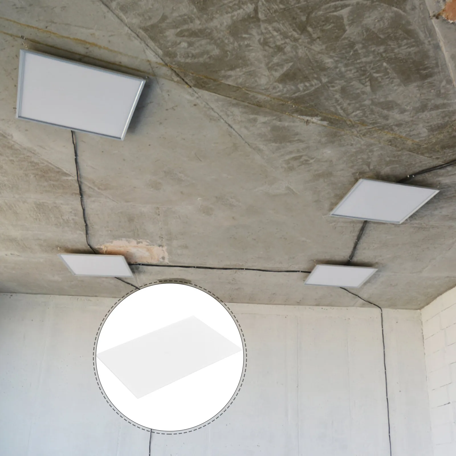 Acrylic Lampshade Diffuser Sheet Frosted White 20x30cm Replacement Light Cover for Drum Lampshades Ceiling Light Diffuser Panel
