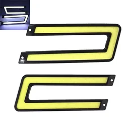 2Pcs 12V U Shape Car LED Light Car LED Light Spotlights Fog Lamp Styling DRL Daytime Running Light Car Bright LED External
