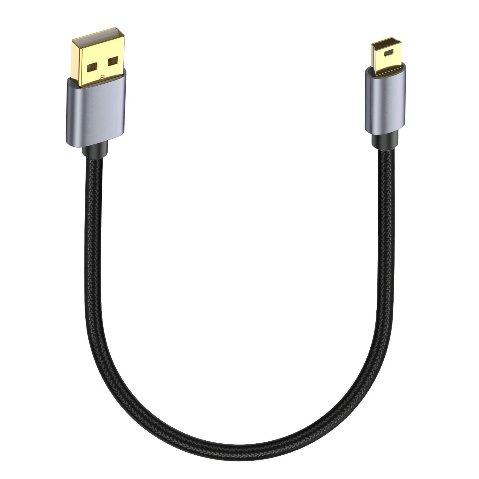 Mini USB Cable, Braided Type A Male to Mini B Cable Data Charging Cable for GoPro Hero 3+,PS3 Controller Charger,Dash Cam etc