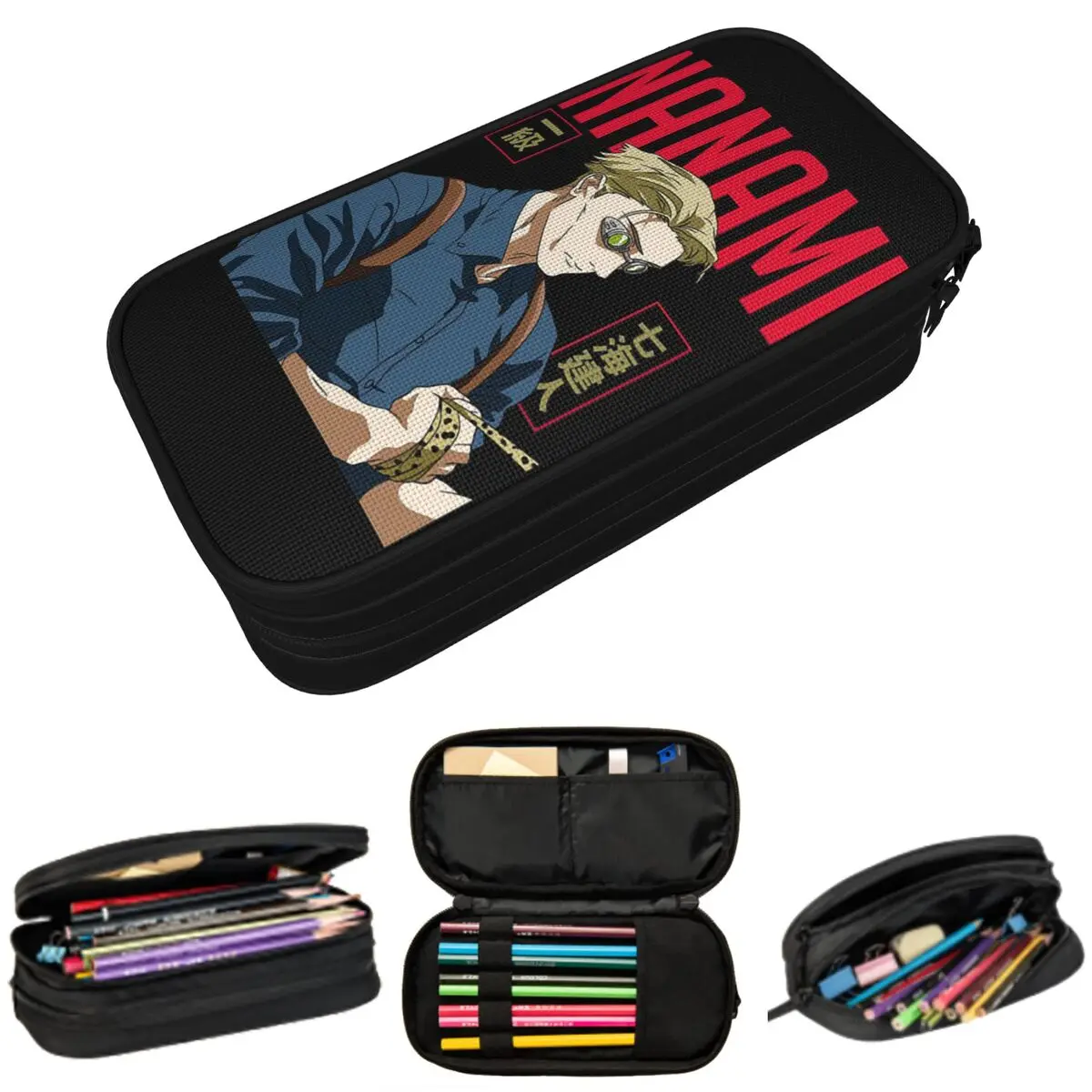 

Пенал Nanami Kento Anime Gojo Satoru JJK Nanamin для студентов, подарочный пенал-коробка, сумка для канцелярских принадлежностей, органайзер для ручек