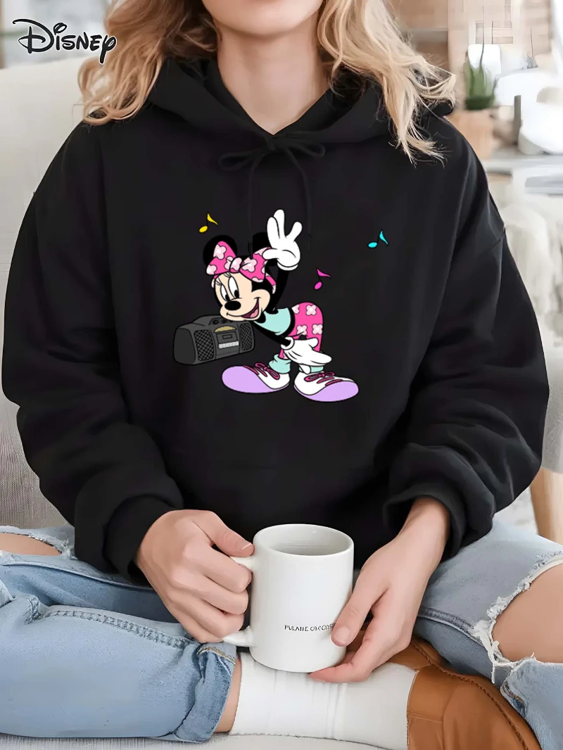 

Potdemiel Disney Official Hooded Sweatshirt Soft Casual Pullover All-Season Comfort Machine Washable Cozy Fall Winter