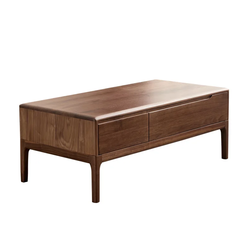 

North American black walnut coffee table TV cabinet