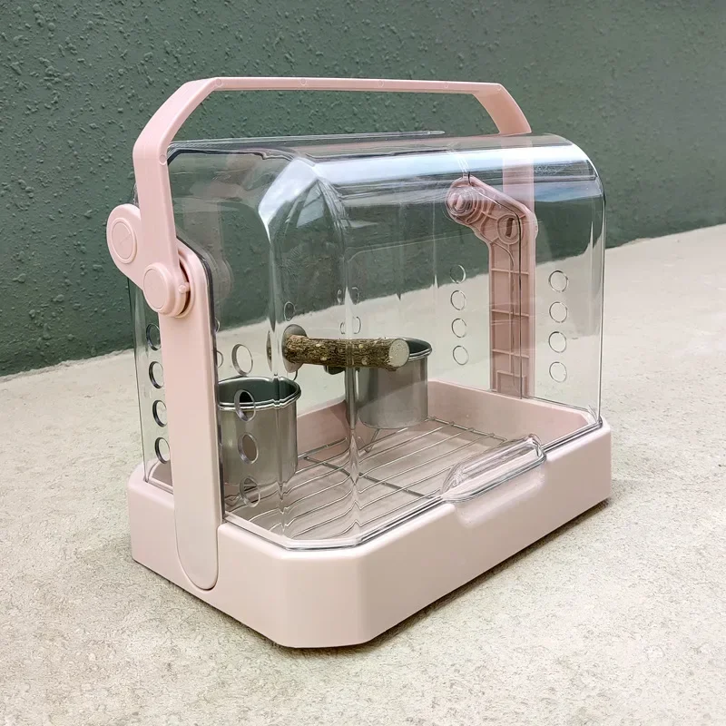 Multifunctional Transparent Portable Parrot Out Cage Pet Portable Cage Out Cage
