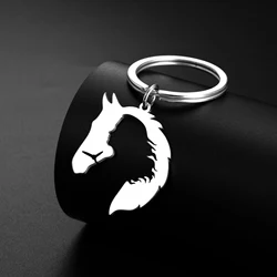 Skyirm Horse Head Keychain for Women Men and Girls Gift Car Keychain Pendant Stainless Steel Jewelry Fashion