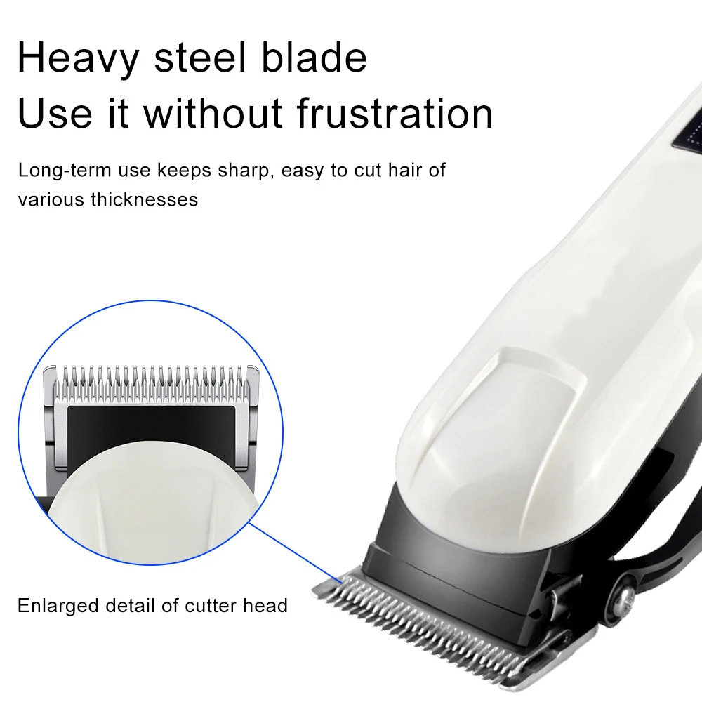 Barbershop special portable multi-functional electric hair clipper can adjust the power generation clippers