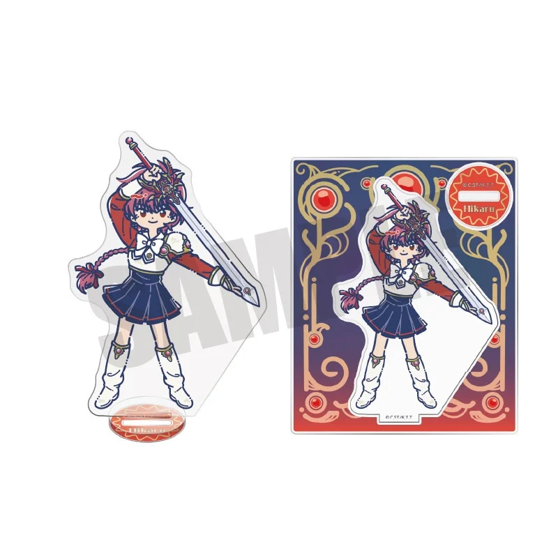 Magic Knight Rayearth Anime Acrylic Display Stand Cartoon Character Figure Model Desktop Ornament Holiday Gift Keychain