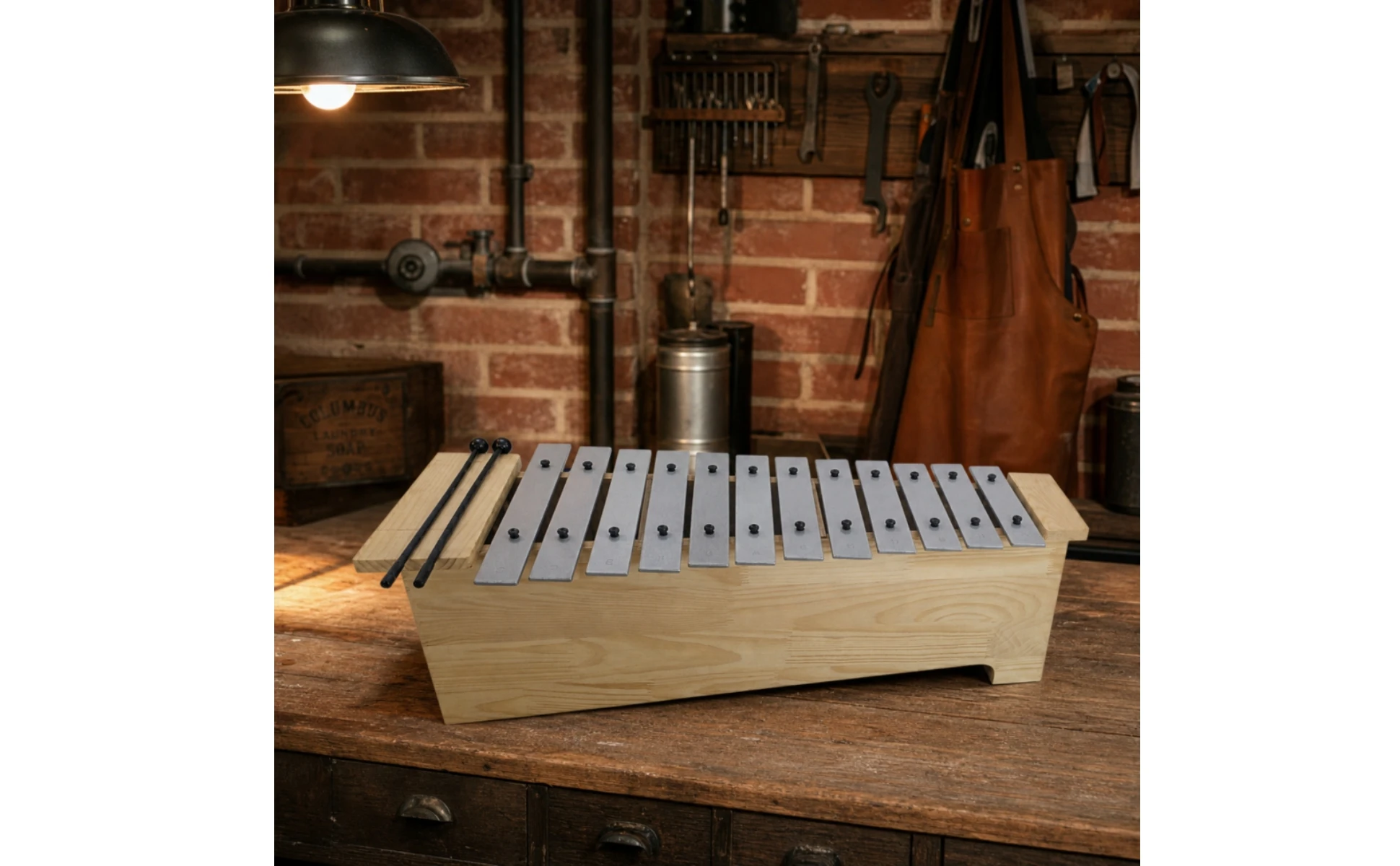 Metallophone Wooden Glockenspiel Xylophone Resonant Percussion Instrument with Mallets Precision-Tuned for Students, Classroom Metallophone Wooden Glockenspiel Xylophone Resonant Percussion Instrument with Mallets Precision-Tuned for Students, Classroom