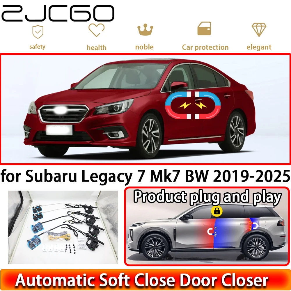 

Комплект доводчиков дверей ZJCGO для Subaru Legacy 7 Mk7 BW 2019-2025: система автоматического закрывания дверей с функцией Soft Close, Plug & Play