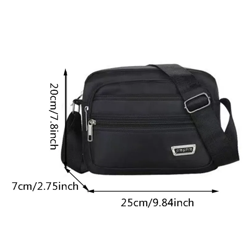 Men Crossbody Bag Black Collection Bags for Men Leisure  Shoulder Messenger Bag Satchel Business Man Oxford Packs