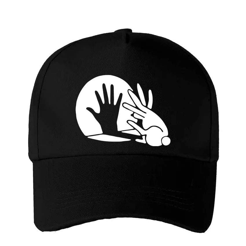 Funny Shadow Puppet Design Print Outdoor Sport Baseball Cap Spring And Summer Adjustable Men Women Caps Fashion Hip Hop Hat