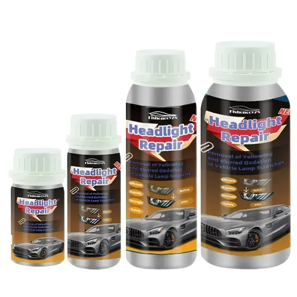 800 ml Scheinwerfer Flüssigpolymer Scheinwerfer Chemische Politur Reparaturflüssigkeit Sanierung Kratzer Reparatur Polieren Scheinwerfer Kit