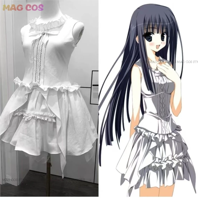 

Game Wonderful Everyday Cosplay Takashima Zakuro Cosplay Costume White Dress Skirt School Uniform Women Halloween Roleplay Suit
