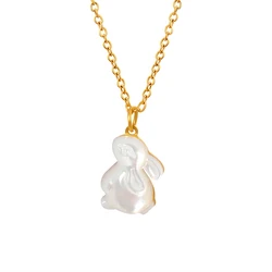 Fashion Temperament Joker Chain Necklace Women's Jewelry New Korea Exquisite Simple Rabbit Pendant Necklace