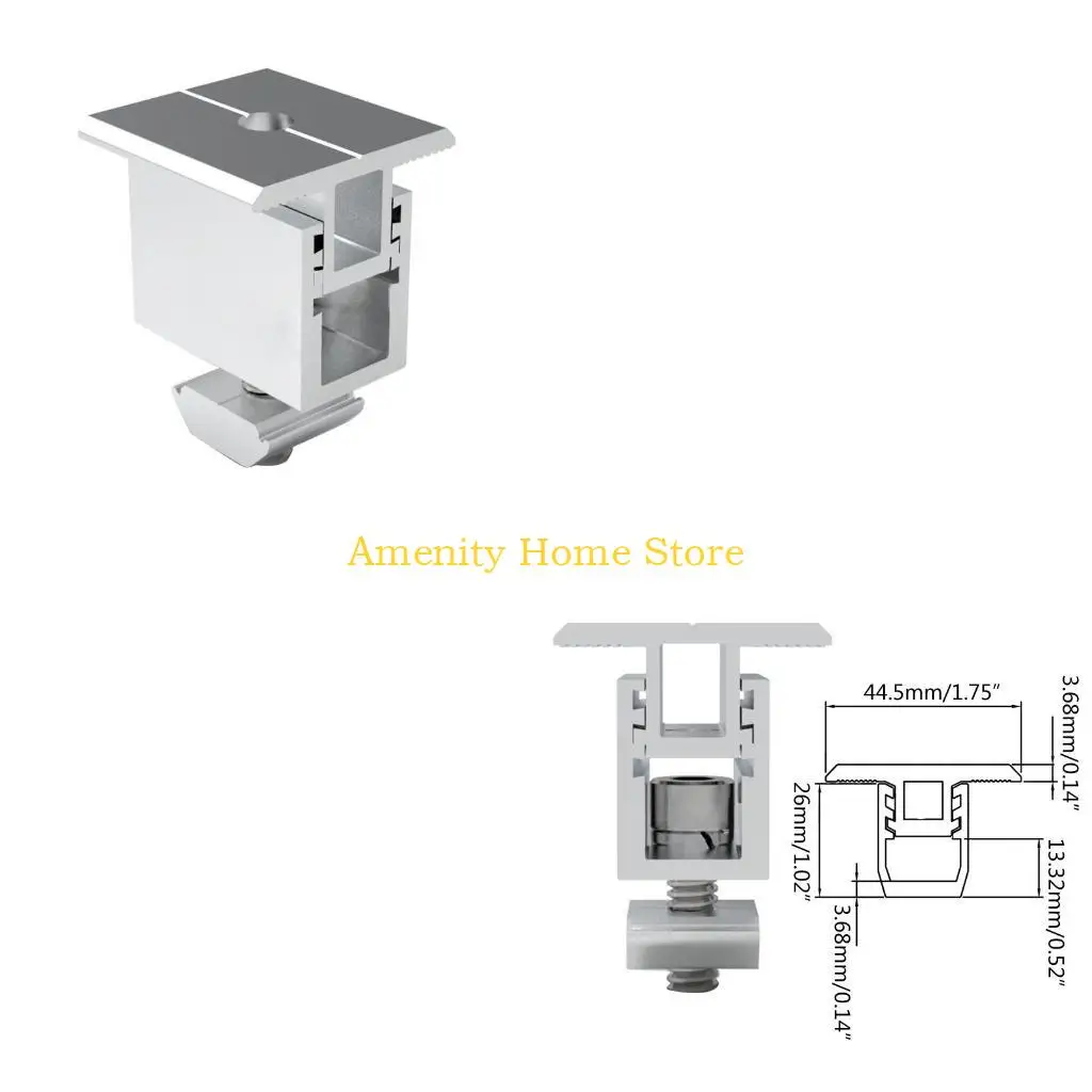

F26C 10Pcs Aluminum Solar Panel Roof Mounting Bracket for Carvans Roof