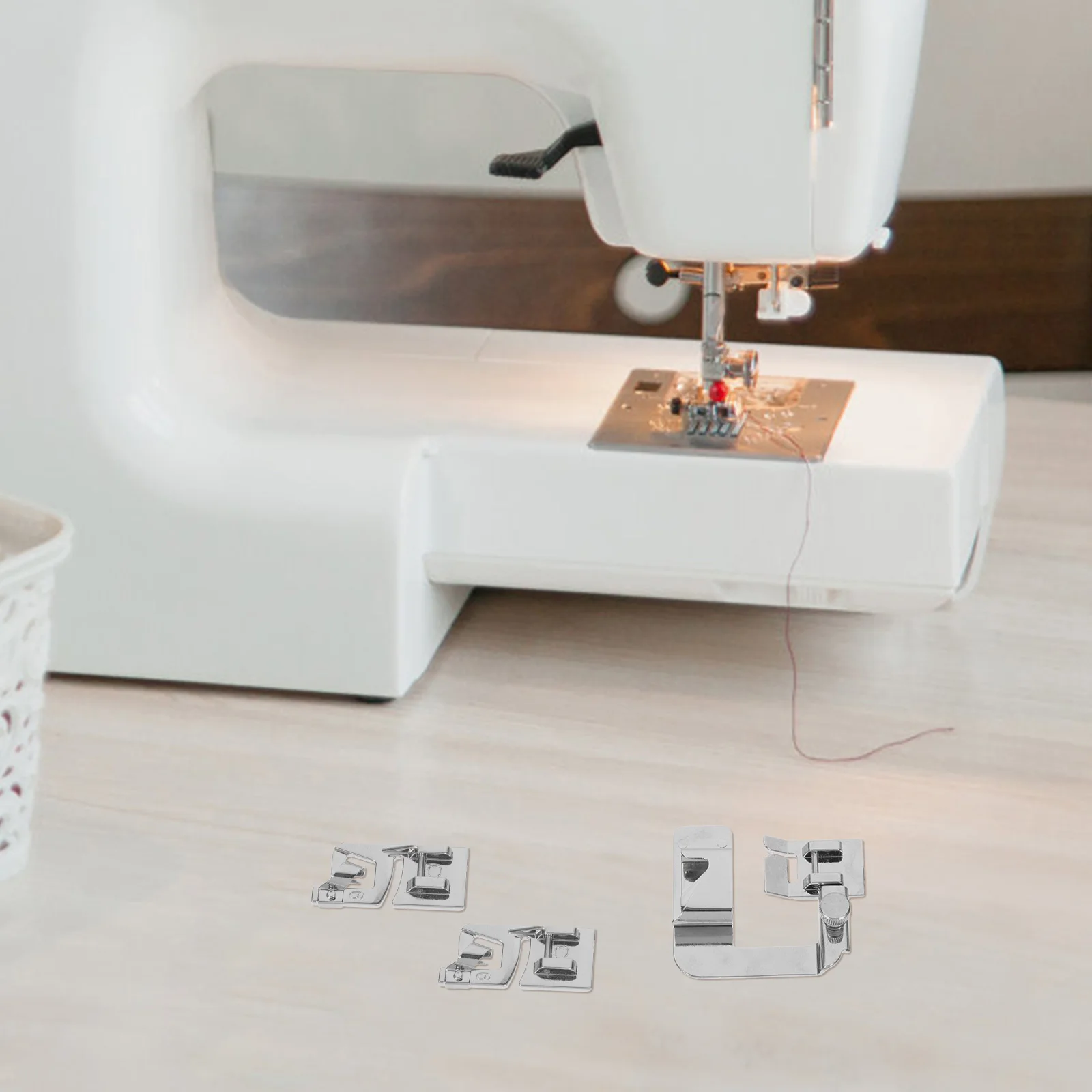 

6Pcs Multi-Function Presser Feet Set for Sewing Machines Smooth Comfortable Touch Safe Skin DIY Quilting Patchwork Accessories