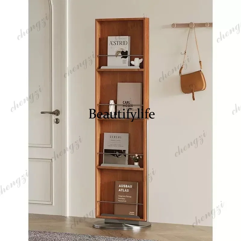 Asmt114Medieval rotary mirror household full-body full-length mirror shelf bedroom with wheels small apartment