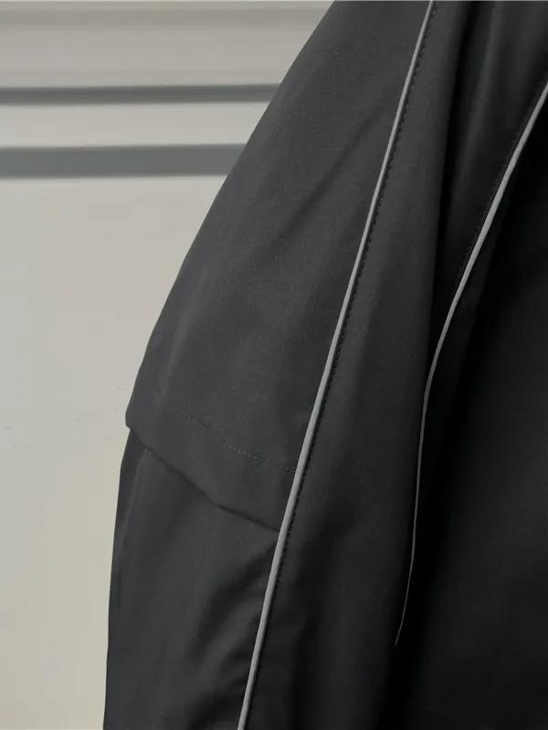 

Модная американская деконструированная лоскутная куртка с воротником-стойкой, мужская повседневная элитная тяжелая ветровка, верхняя одежда