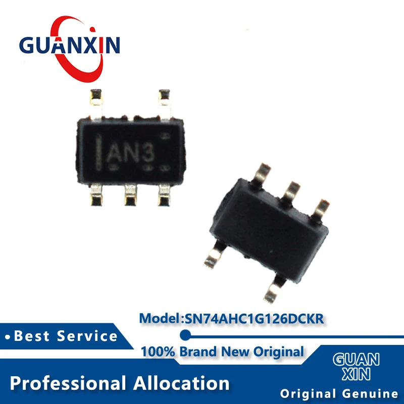

100% New SN74AHC1G126DCKR SN74AHC1G126DCKT SC70-5 Marking AN3 SN74AHC1G126