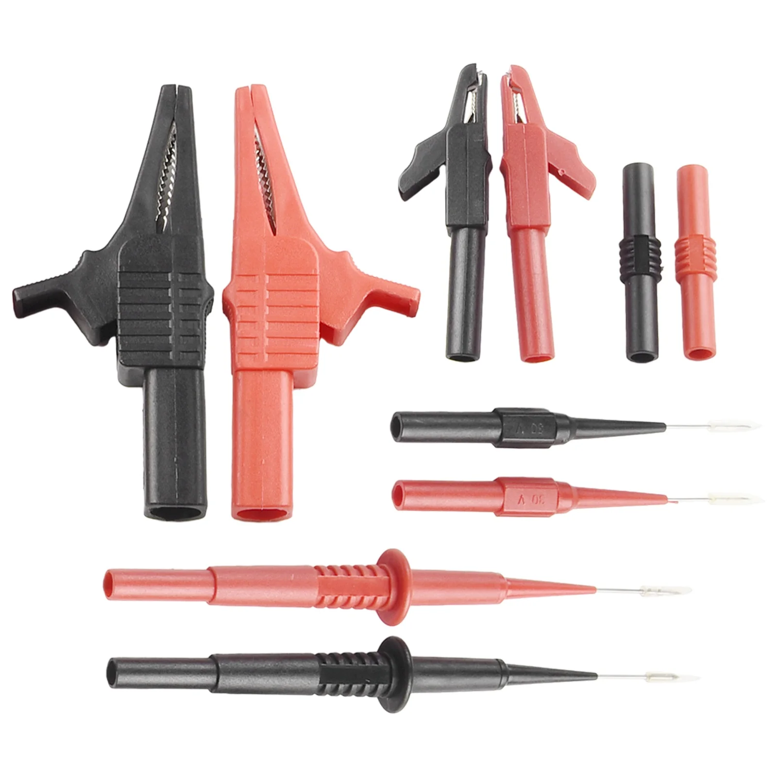Comprehensive Multimeter Test Probes Kit with Secure Grip and Rubber Overmolded for surface for Accurate Measurements