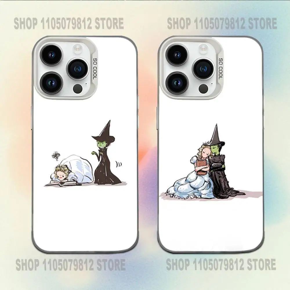 

W-Wicked M-Musical Phone Case For iPhone 16,15,14,13,12,11,Mini,Pro,E,MAX White Candy Matte Shockproof Cover