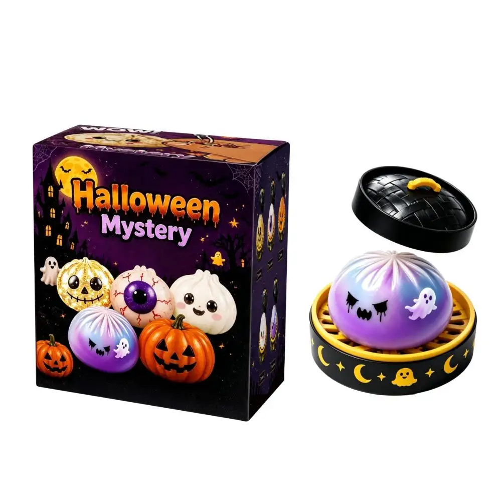 Halloween-Teigtaschen-Quetschspielzeug, Glänzendes Glitzer-Soft-Fidget-Spielzeug, Kürbis-Augapfel-Geister-Stil, Stressabbau-Party-Überraschungsgeschenk – Detail 5